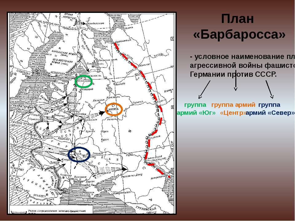 Назовите название планов фашистской германии перед наступлением на ссср