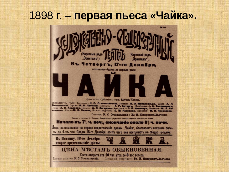 Пьеса чайка краткое содержание. Пьеса Чайка Чехова. Чайка пьеса Чехова 1898. Антон Павлович Чехов пьеса Чайка. 1898 — «Чайка» а. п. Чехова.