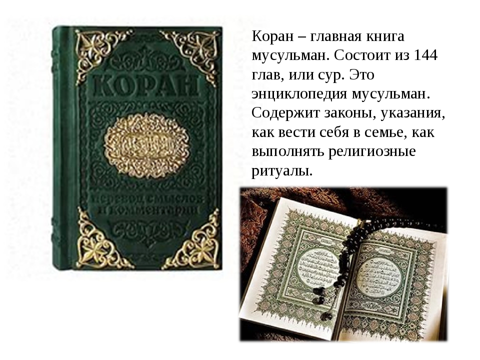 Коран. Религиозные книги Ислама. Книга "Коран". Священная книга Коран информация.