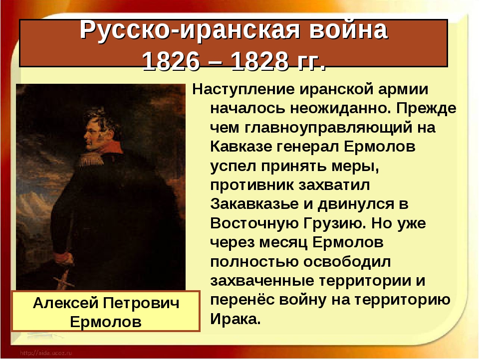 Русско иранская война 1826 1828 карта