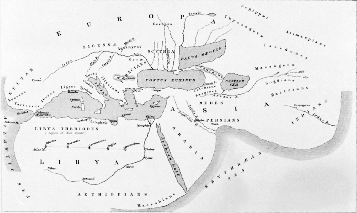 Карта мира геродота