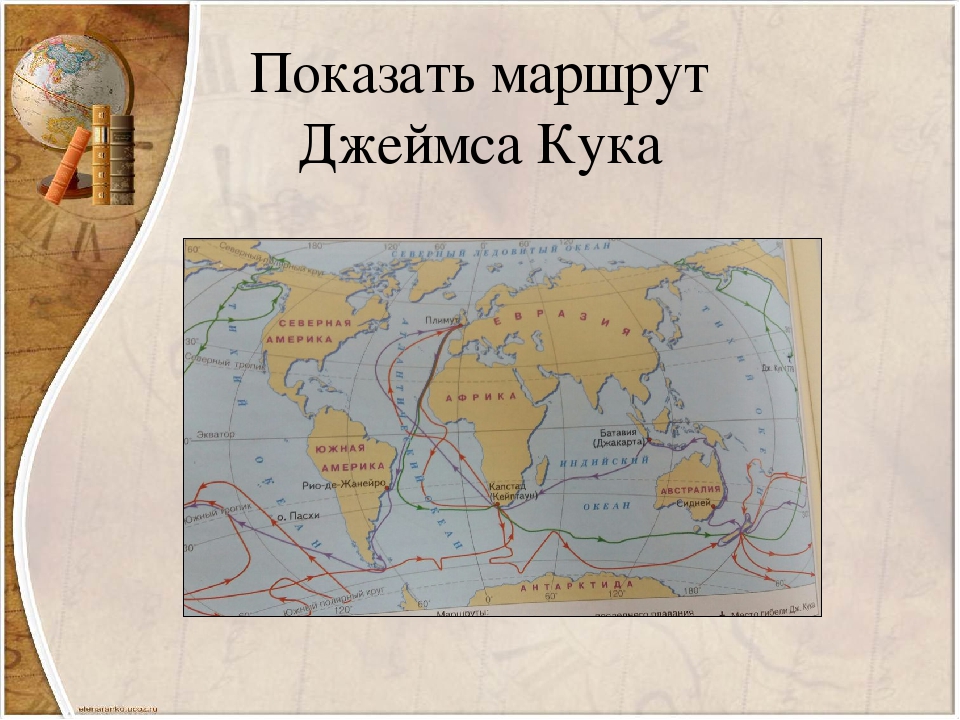 Второй кругосветное путешествие. Путь Джеймса Кука на карте. Маршрут экспедиции Джеймса Кука на карте.