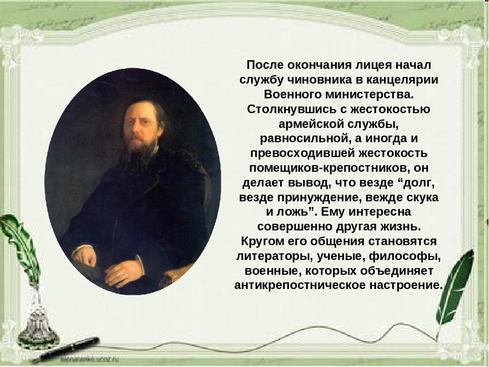 Салтыков щедрин презентация 10 класс биография и творчество