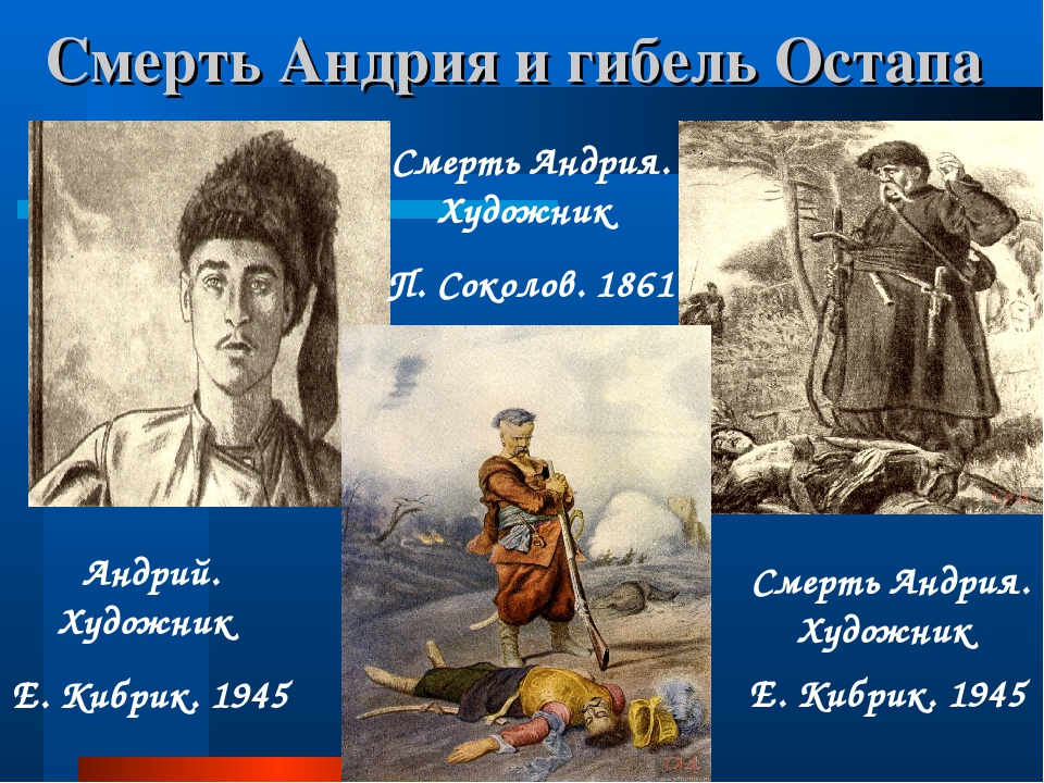 Образы бульбы андрия и остапа