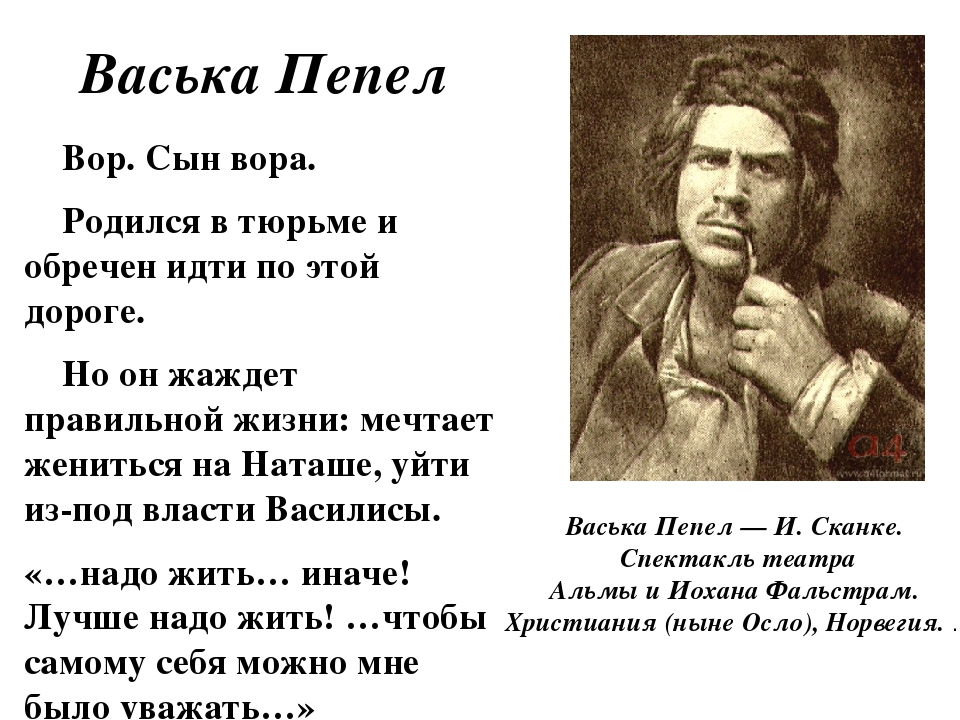 Пепел судьба героя. Васька пепел прошлое героя. Васька пепел прошлое героя таблица. Васька пепел в пьесе на дне. На дне Горький пепел.