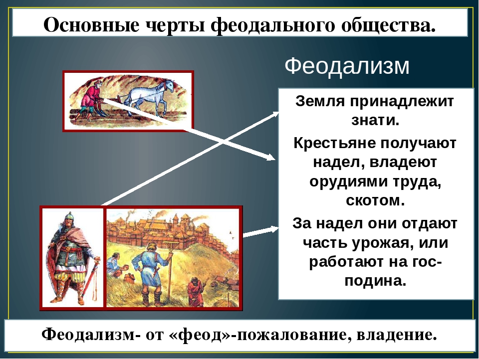 Деятельность феодалов. Основные черты феодального общества.