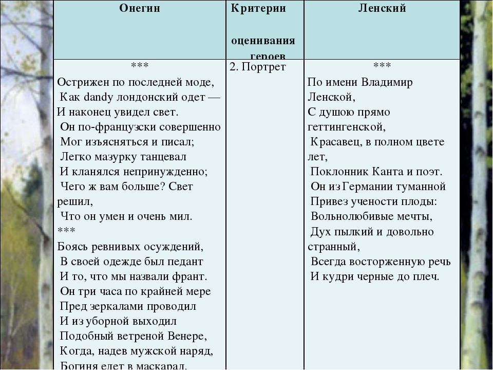 Воспитание и образование онегина. Онегин и Ленский сравнительная характеристика таблица. Ленский и Онегин сравнительная характеристика образование. Сравнительная характеристика героев Евгений Онегин и Ленский. Характеристика описание Онегина и Ленского.