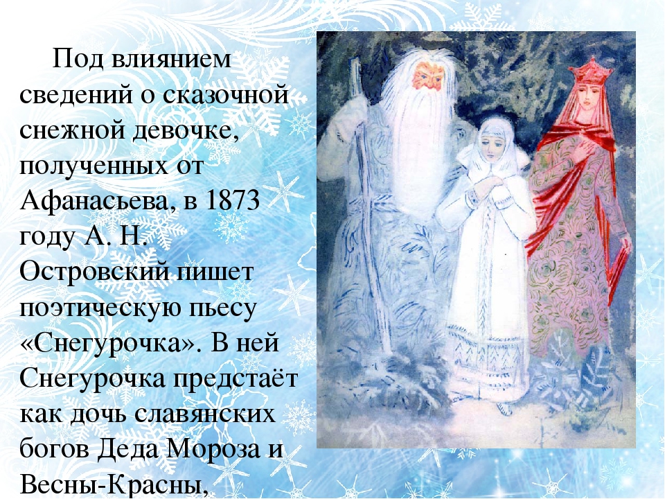 Какой художник написал одноименную картину пьесе сказке а н островского снегурочка