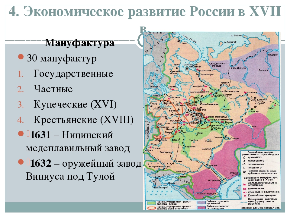 Урок экономическое развитие. Экономическое развитие России в конце 17 века. Экономическое развитие России в 17 веке мануфактура. Мануфактура 17 века в России. Мануфактуры в России 17 век.