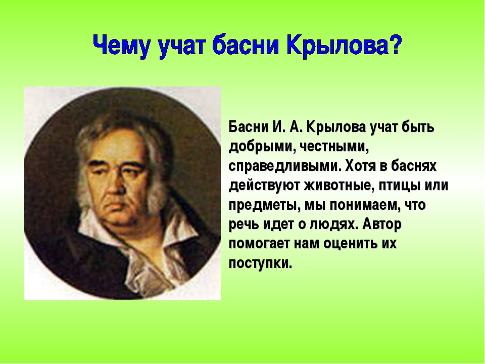 Биография крылова 2 класс презентация