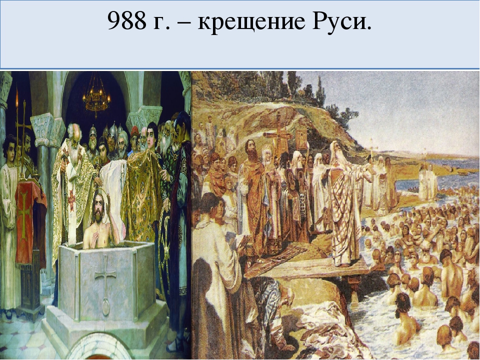 Где началось крещение руси. 988 Г. – крещение князем Владимиром Руси. Крещение Владимира в 988 году.