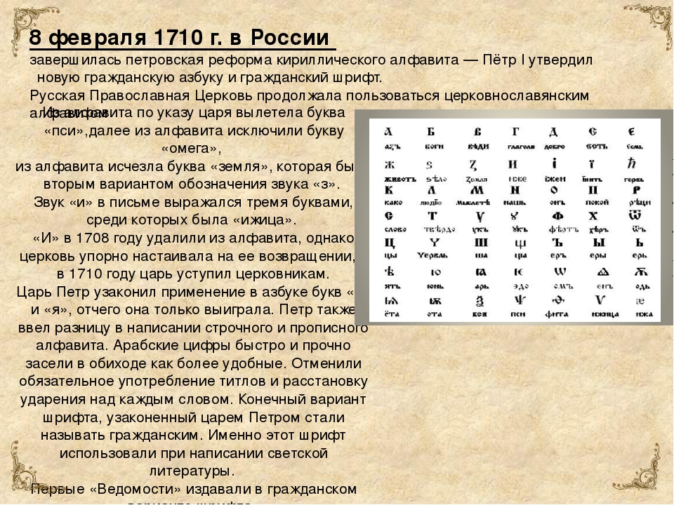 Шрифт 1710