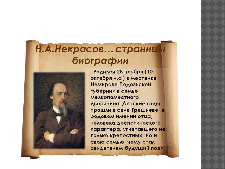 Некрасов презентация 9 класс жизнь и творчество