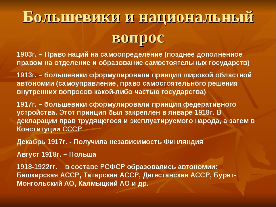 Как план федеративного устройства ссср согласовывался с национальной программой партии большевиков