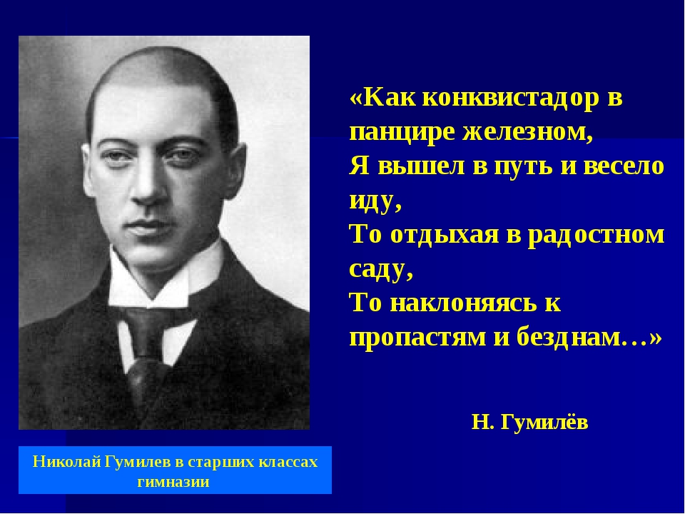 Николай гумилев биография и творчество презентация