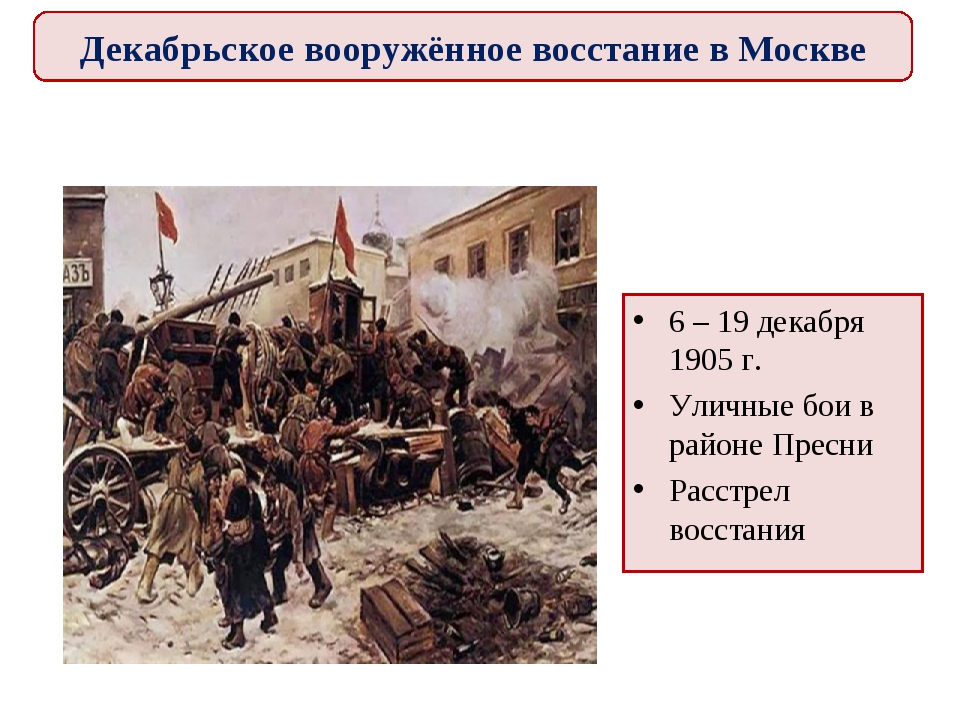 Декабрьское вооруженное восстание в москве картинки