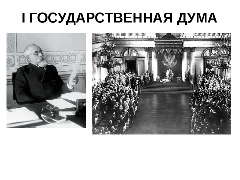 История первых государственных дум в россии