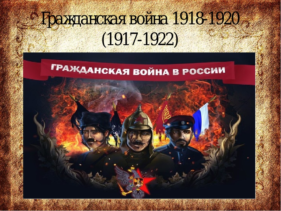 Гражданская война в россии 1917 1922 картинки для презентации