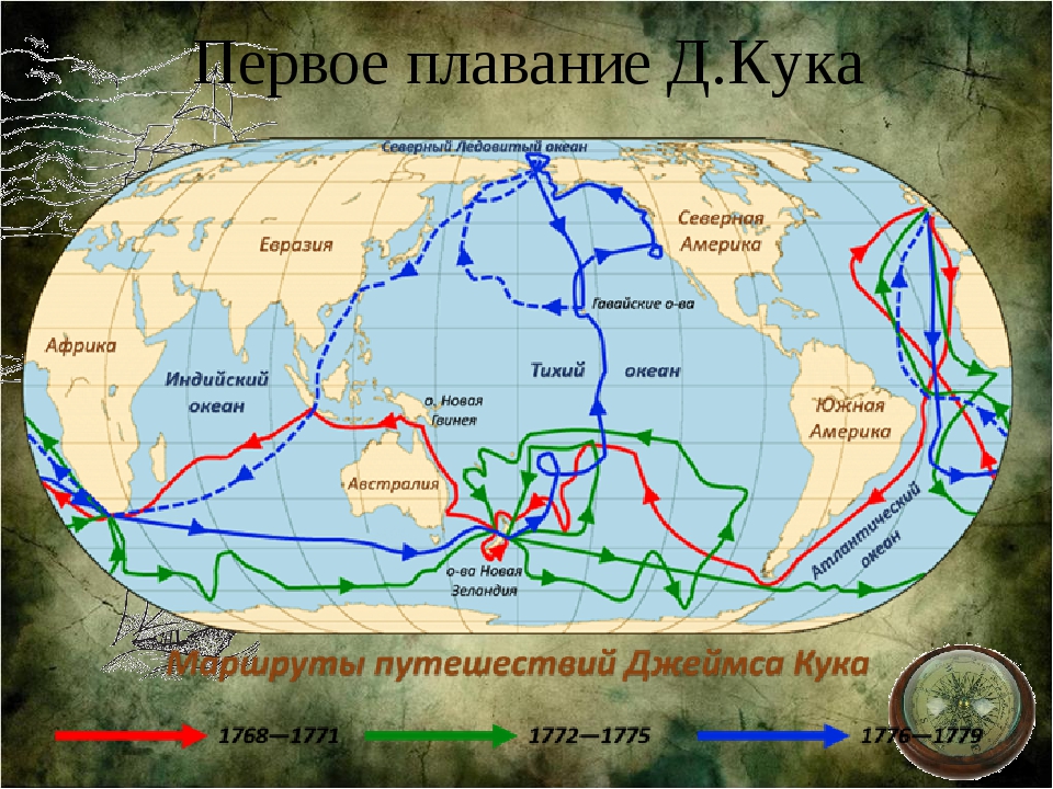 Путешествие джеймса кука на карте. Экспедиция Джеймса Кука 1768-1771.