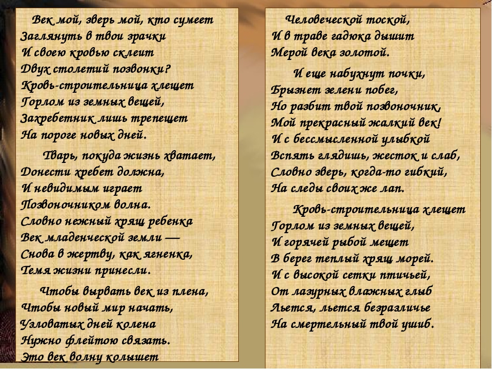 Стихотворение о э мандельштама век. Век мой зверь мой. Мандельштам век мой зверь мой. Стихотворение век Мандельштам.