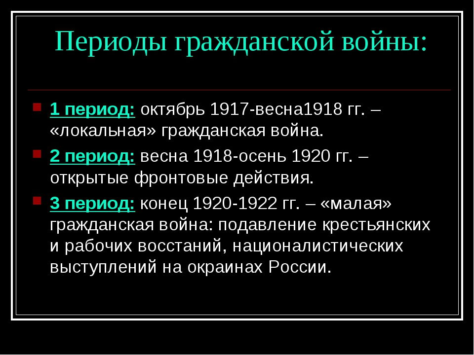 Советская россия в период гражданской войны презентация