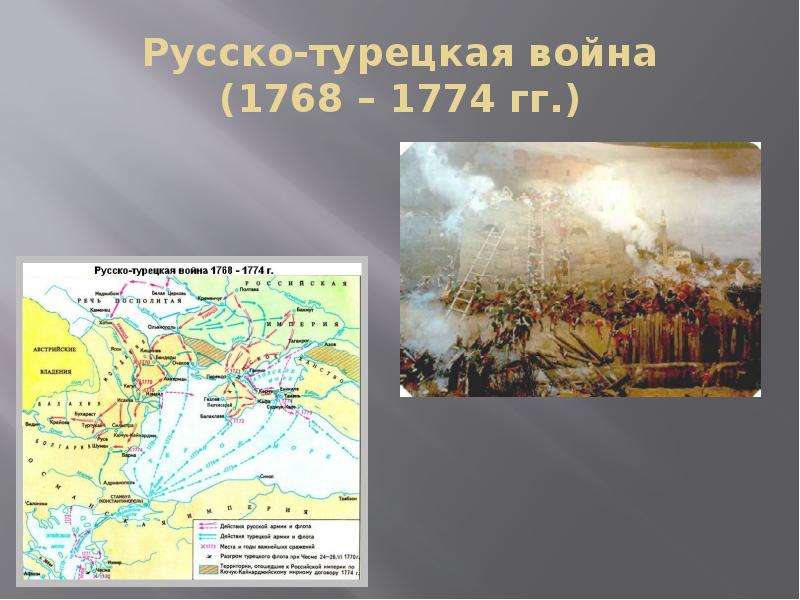 Участники 1 русско турецкой войны. Русско-турецкие войны при Екатерине 2 1768.