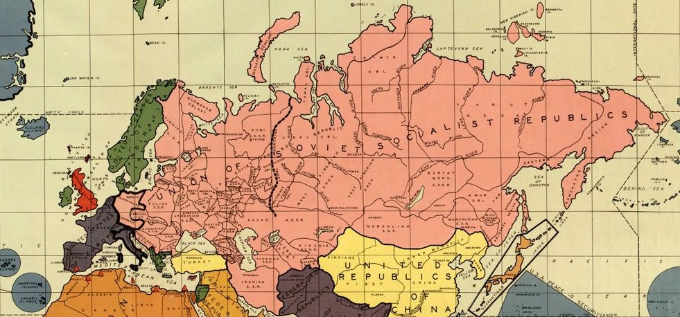 Американская карта россии и ссср 50 х годов