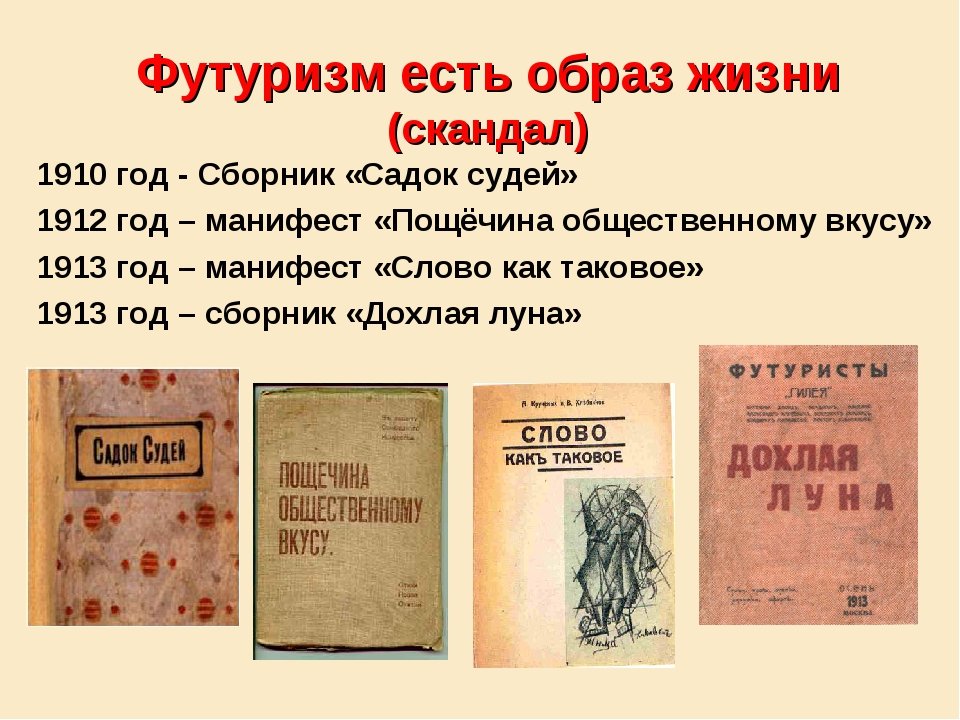 Как назывался манифест футуристов. Садок судей футуризм. Сборник футуристов «садок судей». 1910 Год первый сборник футуризма. Футуризм в литературе сборники.