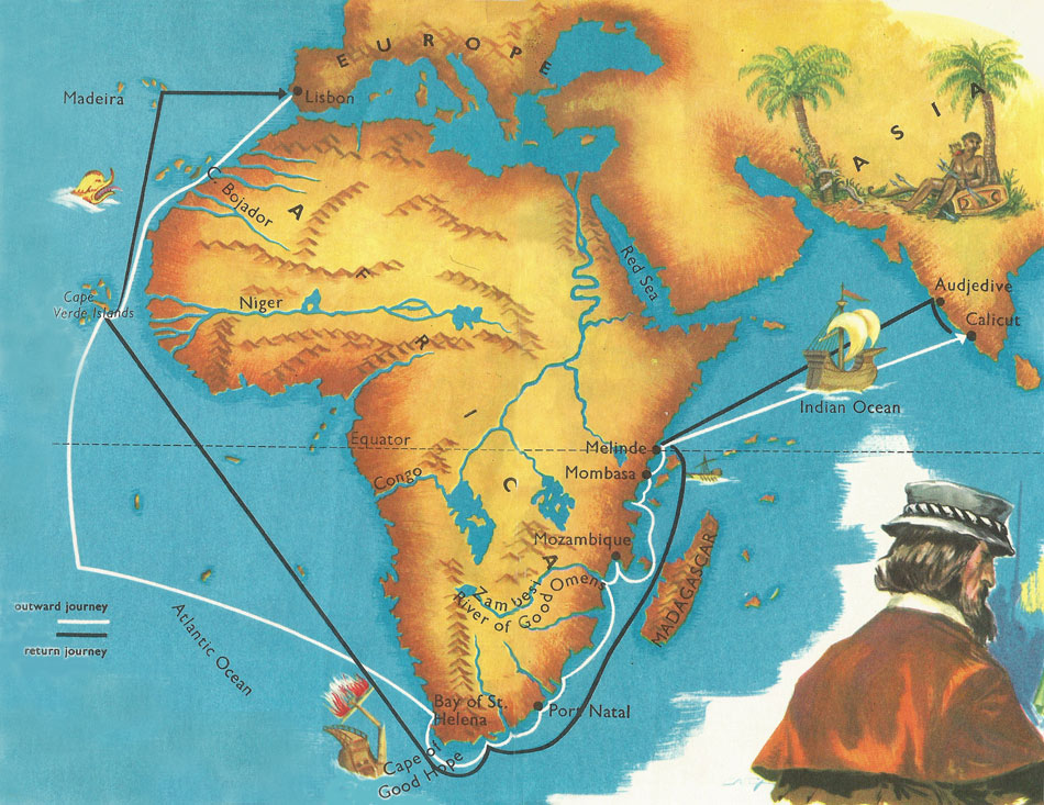 Первый морское путешествие вокруг африки. Первое плавание ВАСКО да Гама в Индию маршрут. ВАСКО да Гама маршрут в Индию 1497. ВАСКО да Гама первое плавание в Индию (1497—1499)\. Путь экспедиции ВАСКО да Гама в Индию.