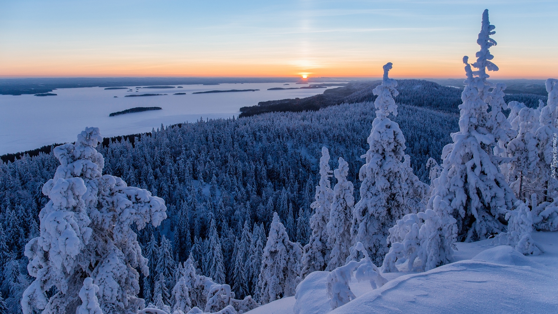 Финляндия природа зимой